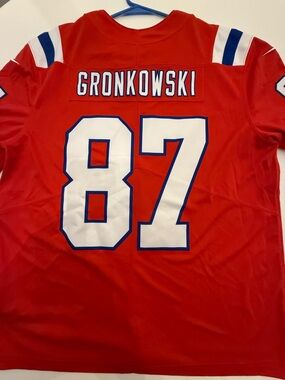 Gronkowski #87 Red Football Jersey